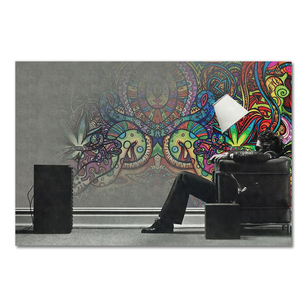 Alex Grey Psychedelic Trippy Tree Life Modular Pictures Modern Home Decoration Wall Art Canvas Prints Painting Bedroom Poster