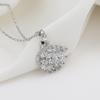 Personalized Fashion Necklace Trendy Versatile Simple Temperament Diamond-set Swan Pendant