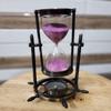 Песочные часы из латуни, 5 мин. Песочные часы с морским компасом, уникальный подарок на годовщину, подарок мужу, предмет декора
