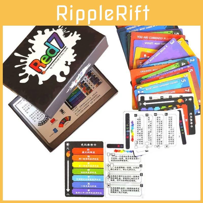 Красный 7 Карточный Игровой Стол Настольный С Бумагой Для Вечеринок И Семейного Развлечения