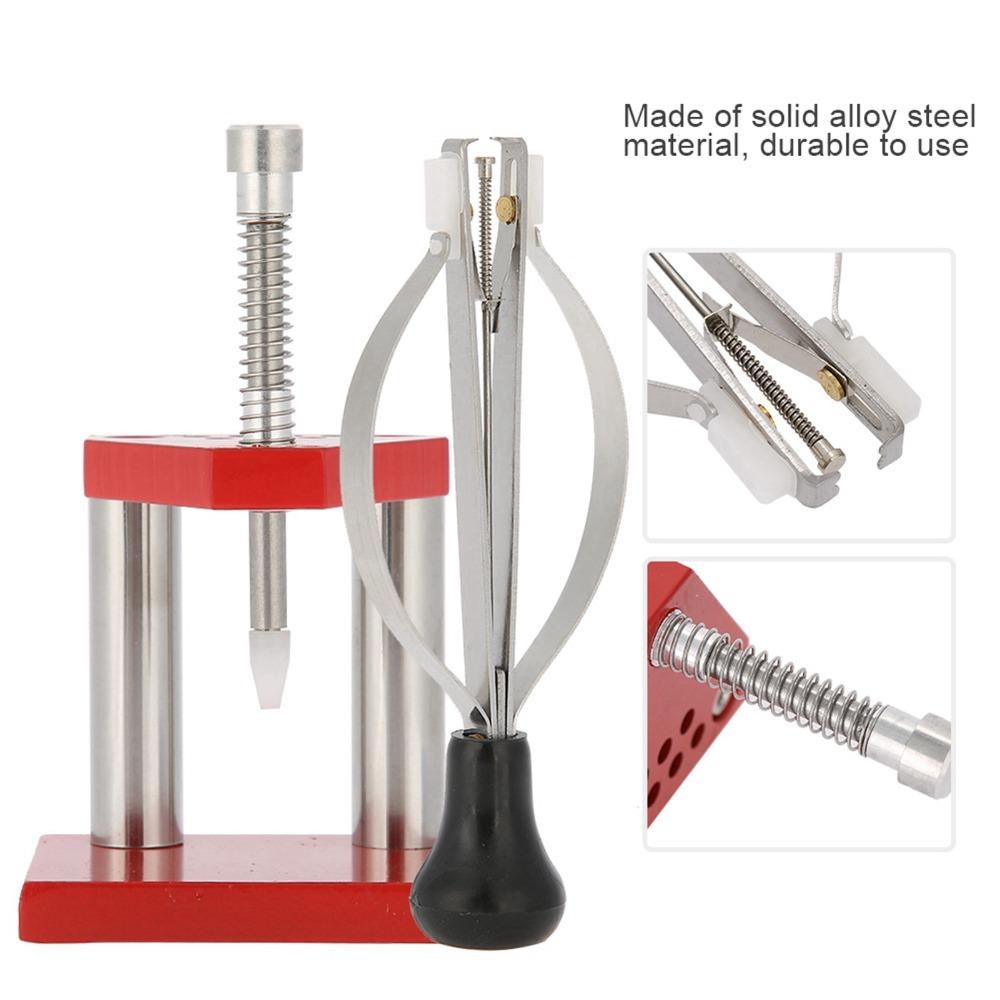 Red Watch Hand Plunger Alloy Steel Watch Repair Tool Full Set Watch Hand Puller Hands Repair