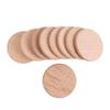 10 шт. необработанные пустые деревянные детали, деревянные ремесленные круглые ломтики натурального дерева, круглый диск ручной работы