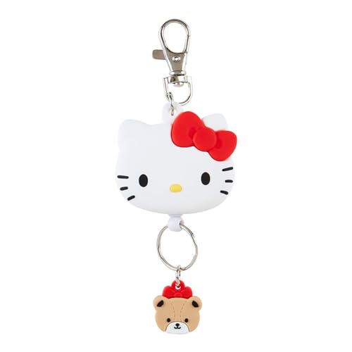 Sanrio Брелок-катушка в форме лица Hello Kitty, Брелок-талисман Hello Kitty 13 x 4,9 x 1,8 см, Персонаж 168645