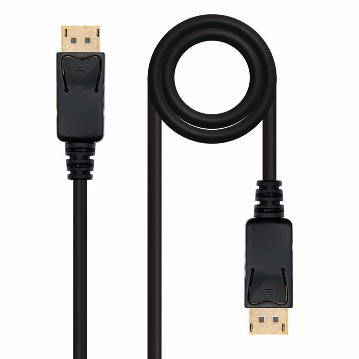 Кабель DisplayPort - Nano Cable - 1 м - Черный - Папа к папе - Совместимый с монитором - RoHS - ABS - Гарантия 2 года