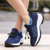 Mesh Breathable Platform Sport Shoes Woman Lace-up Knit Sock Shoes Patchwork Wedge Sneakers Women Tenis Feminino Chaussure Femme