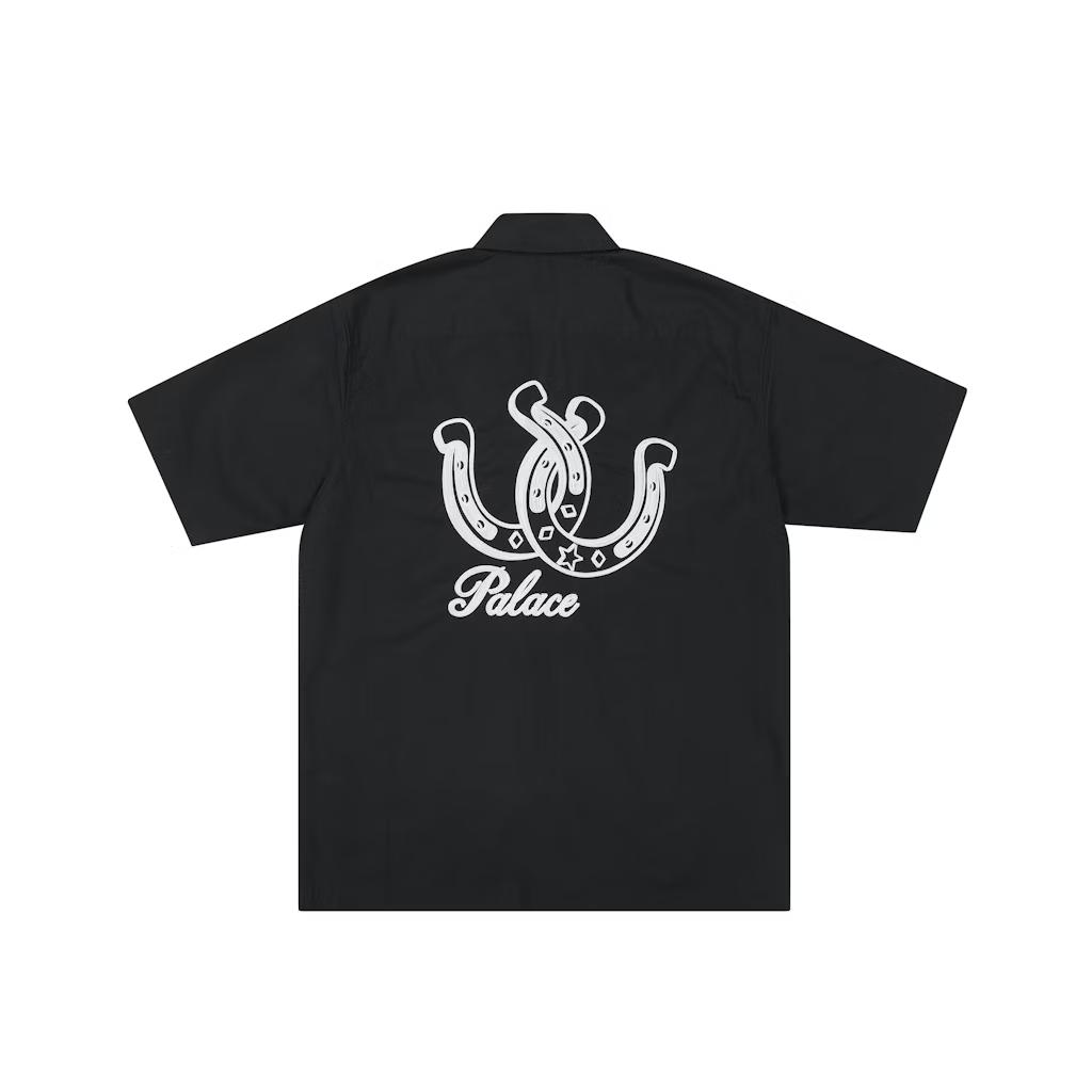 Palace Счастливая футболка P Черная Унисекс Топы P29SHT018