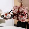 Light Luxury High-End Coffee Cup And Saucer Set, Gesang Flower Ceramic Cup, Niche Girls Gift, Afternoon Tea Flower Teacup