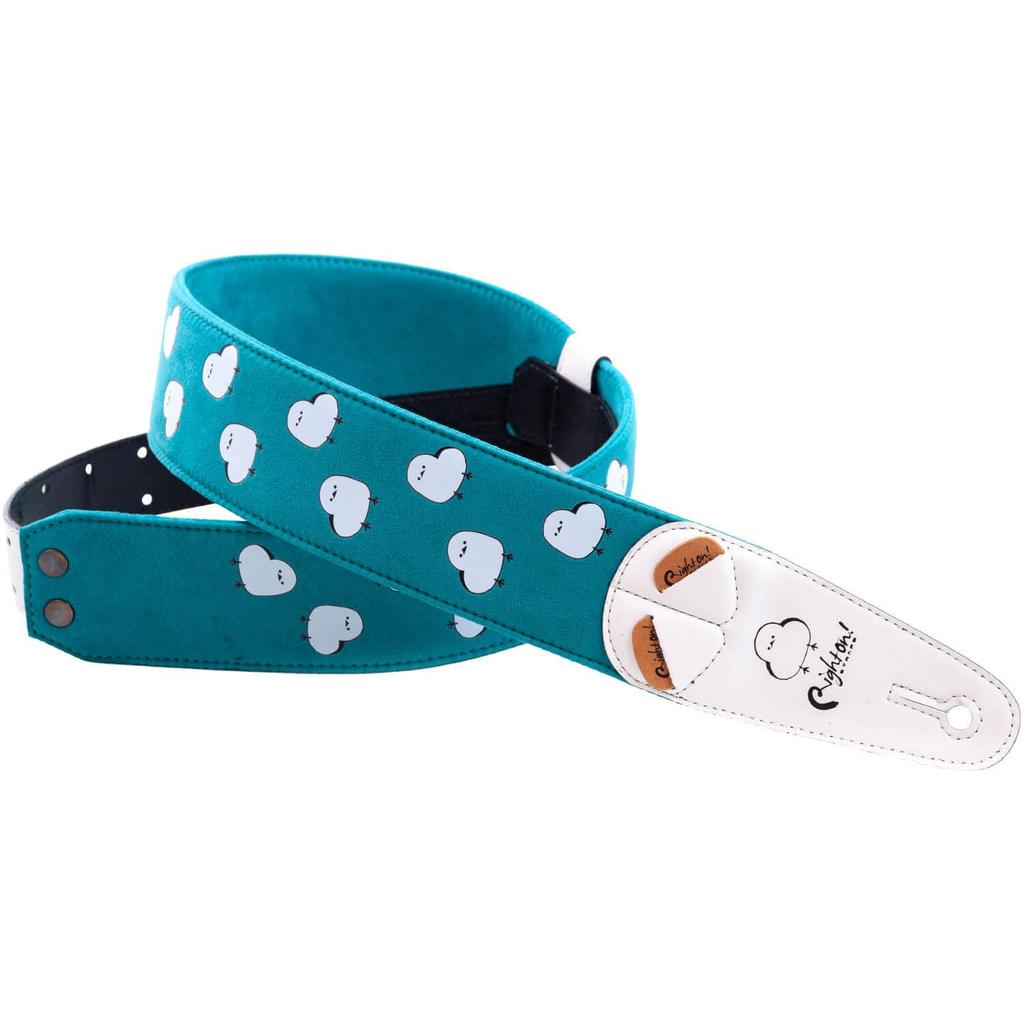 STRAPS On 6cm SHIMAENAGA OSANPO RightOn! (Right Straps) Guitar/Bass Strap, Wide, 100-150cm,