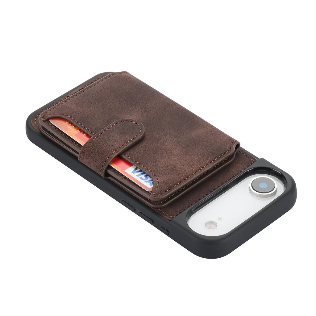 For iPhone Air Case Wallet Card Slot TPU+PU Leather Back Phone Cover