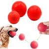 Red Rubber Dog Ball Non-toxic Solid Elastic Ball Dog Supplies Pet Chewing Ball for Large Dogs
