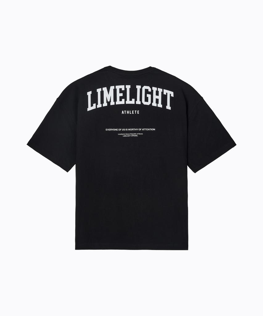LIMELIGHT APPAREL Охлаждающая оверсайз футболка Limelight с логотипом на спине (Черно-белый)
