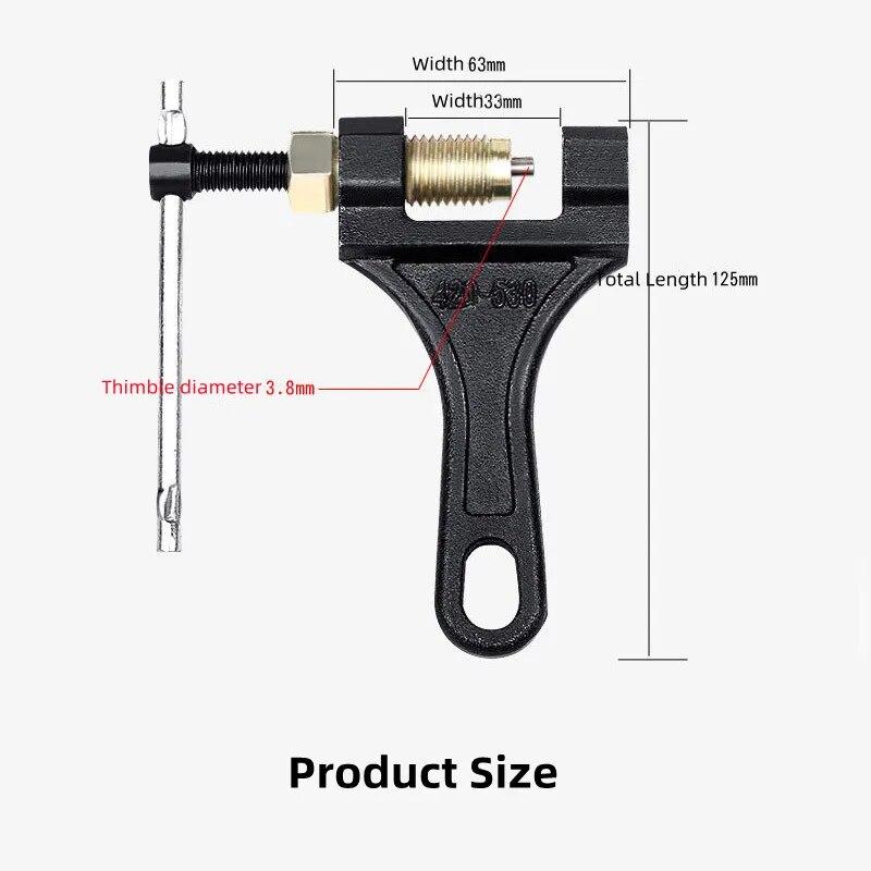 1 Pcs 420-530 Motorcycle Chain Breaker Link Removal Splitter Tricycle Bicycle Chain Cutter Riveting Tool Motorcycle Repair Tool