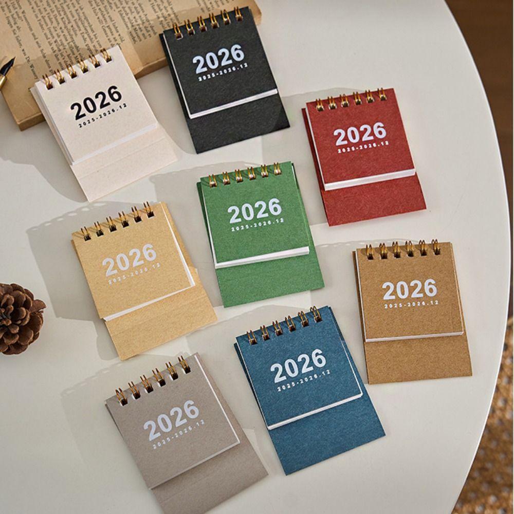 Coil Binding Horse Year Calendar Month Date Display Monthly Planner Home Decoration