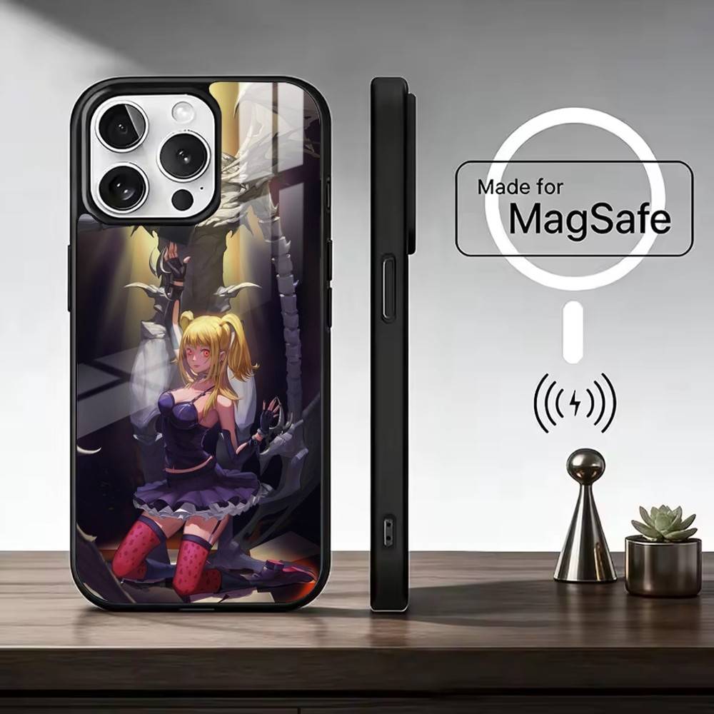 m-Misa D-Death N-Note Phone Case For iPhone17,16,15,14,13,12,11 Plus,Pro Max Magnetic For Magsafe Wireless Charging