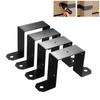 4 Pcs 4" X 4" Strap Post Ties - Heavy Duty Deck Fence Brackets For 4"x4" Wood Post Beam, Gazebo Mounting Brackets
