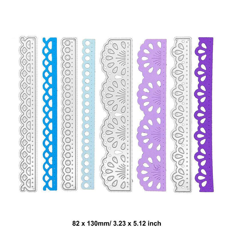 Flower Lace Cutting Dies Metal Stencil DIY Scrapbooking Album Paper Card Embossing Craft Decor Art Die Cut Edge Border