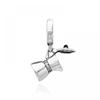 PAndora 792679c01 Mocha Pot Pendant And Dangle Silver Charm