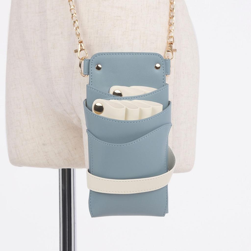 DEEDS Роскошный Стиль Sienna Чехол для Ножниц с Bluegrass x Держатели для Парикмахеров и Триммеров Цепочка, Слоновая Кость, 4-6 Ножниц,