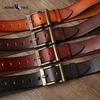 High-end Light Luxury Retro Pure Handmade First Layer Cowhide Belt Men's Fashionable All-match Genuine Leather Belt