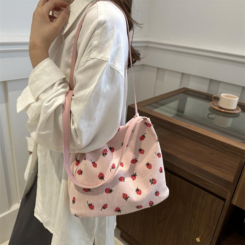 Простая и модная большая сумка-тоут женская сумка 2024 года, новая летняя сумка для поездок на работу, повседневная простая сумка через плечо для женщин