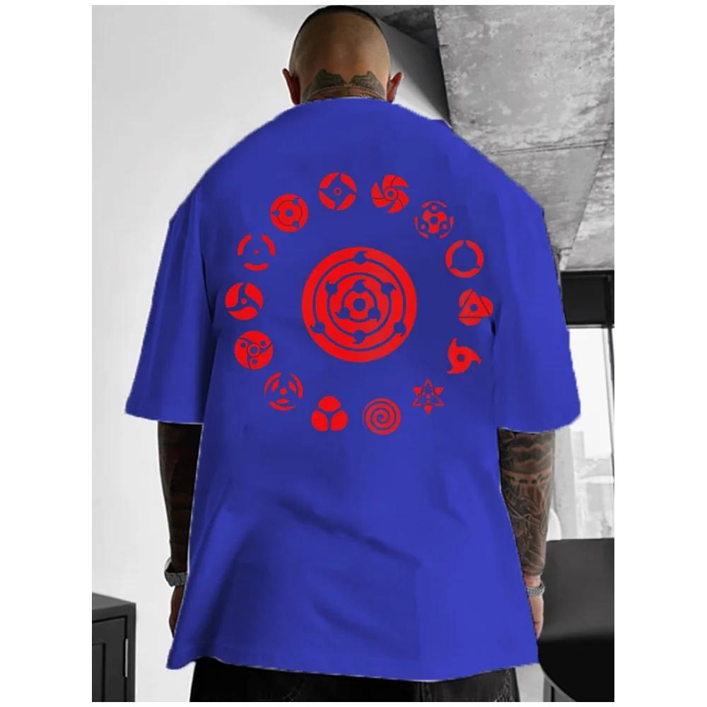New Men's T-shirt Anime Patterns Tees Summer Simple Casual Street Short Sleeve Clothing Male Fashion Oversize Crew Neck Tops