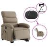 Electric Massage Recliner with Rising Function Cappuccino Faux Leather
