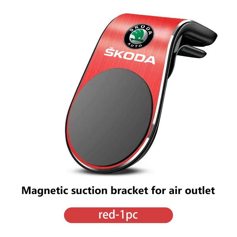 sfrab5 Car Magnetic L-Type Phone Holder Car Smart Phone Stand Clip For Skoda Kamiq Karoq Octavia 2 3 Rapid Scala Kami Fabia VII VRS