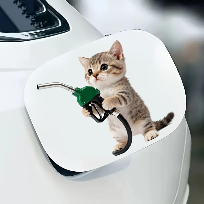 Cute Pet Cat Car Fuel Tank Stickers Car Decals Car Decorations