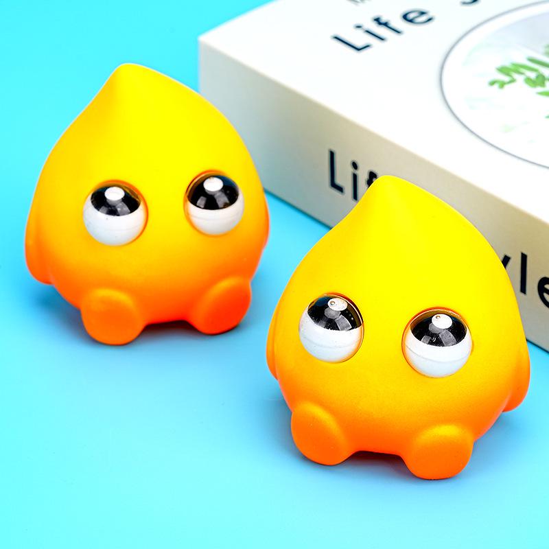 Douyin Trending Fireman Flame Squeeze Toy - PU Slow Rebound Stress Relief for Kids