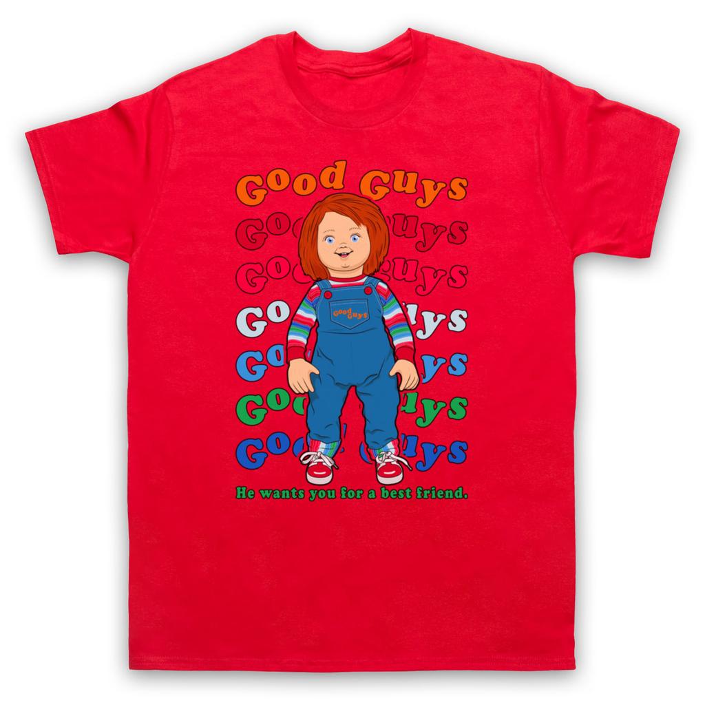 2025  Хорошо продаются летом CHUCKY CHILD'S PLAY GOOD GUY Периферия фильма ужасов Повседневная хлопковая футболка