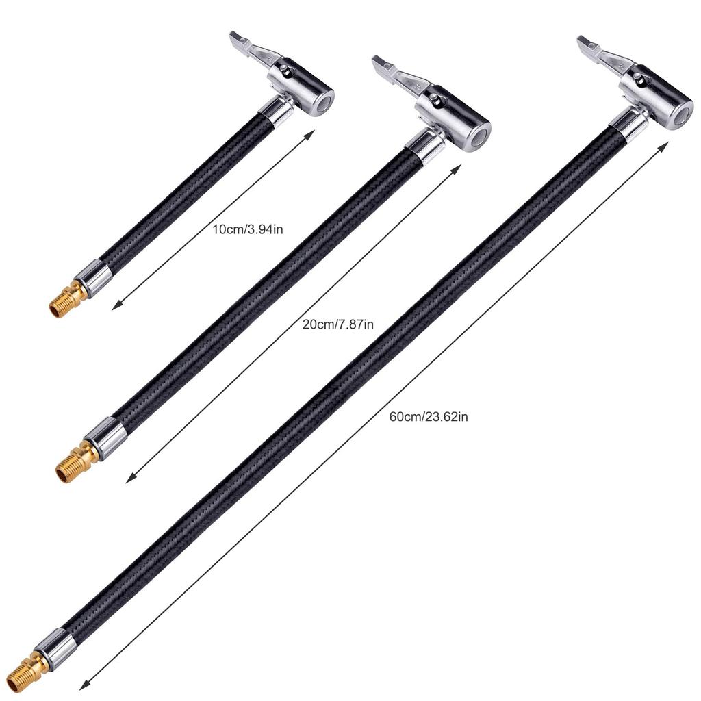 Шланг для накачивания воздуха в шинах для велосипеда, мотоцикла, автомобиля, надувной шланг, клапан для подключения трубки, соединение трубы