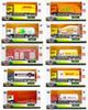 Yufeng Mackay 164 Alloy Model Man Engineering Vehicle Mixer Fire Truck Container Truck