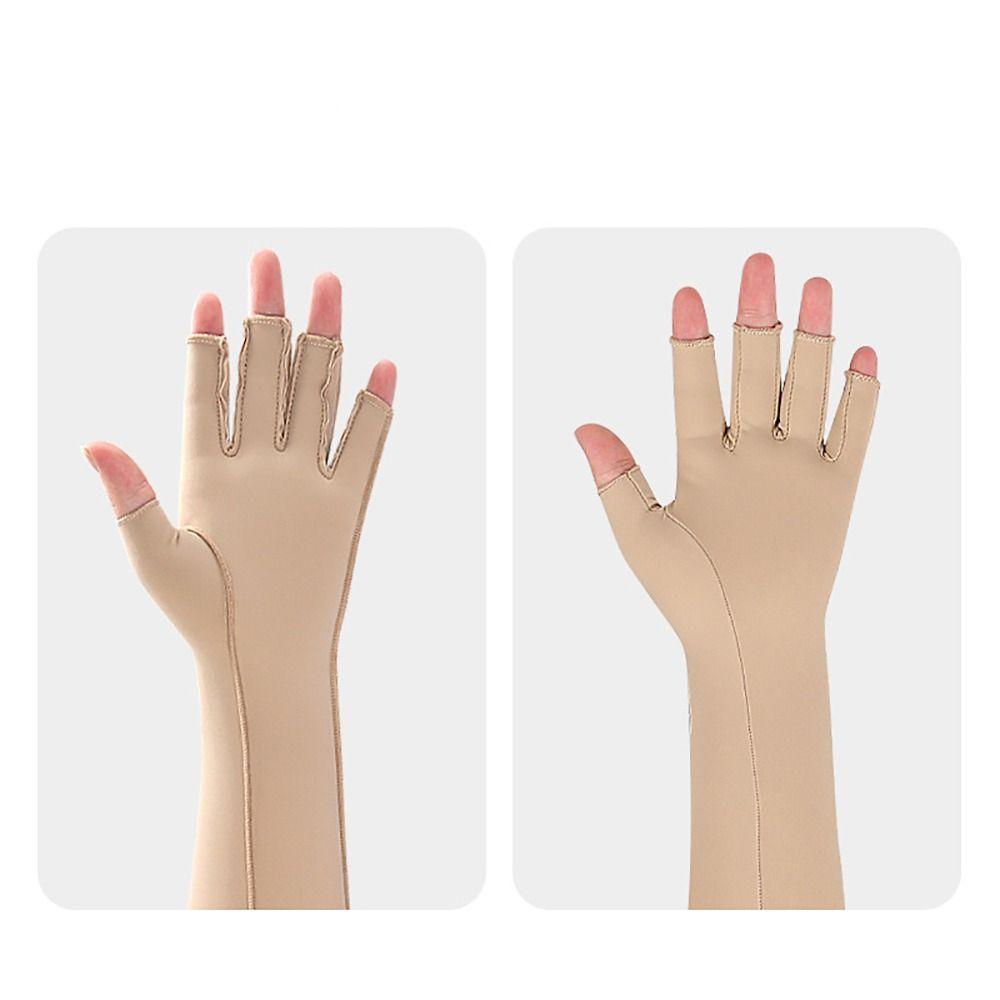 Универсальная гибкая рукавная компрессионная повязка Эластичная дышащая перчатка для снятия напряжения с рук Без пальцев Мягкая компрессионная повязка при лимфедеме