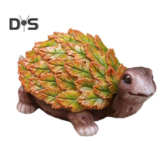 Садовый лист, фигурка животного, черепаха, сова, белка, кролик, лиса, птица, ёж, улитка, статуэтка, скульптура животного из смолы, украшение для двора, орнамент