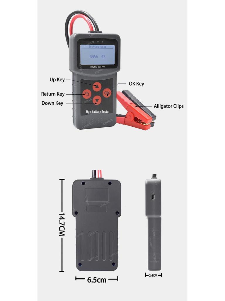 12V Micro-200 PRO Car & Motorcycle Battery Testing Instrument