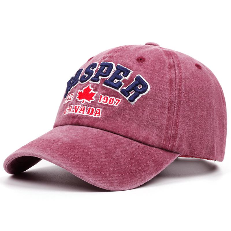 Fashion Hat retro washed four seasons new cap splicing retro outdoor BOSTON letter embroidery baseball cap Europe and America
