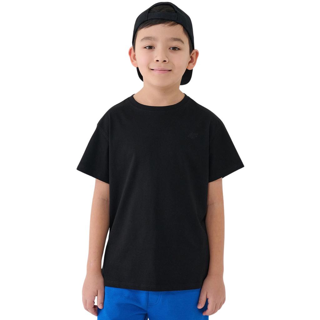 T-Shirt Młodzieżowy 4F Czarna Koszulka Sportowa Chłopięca R 146