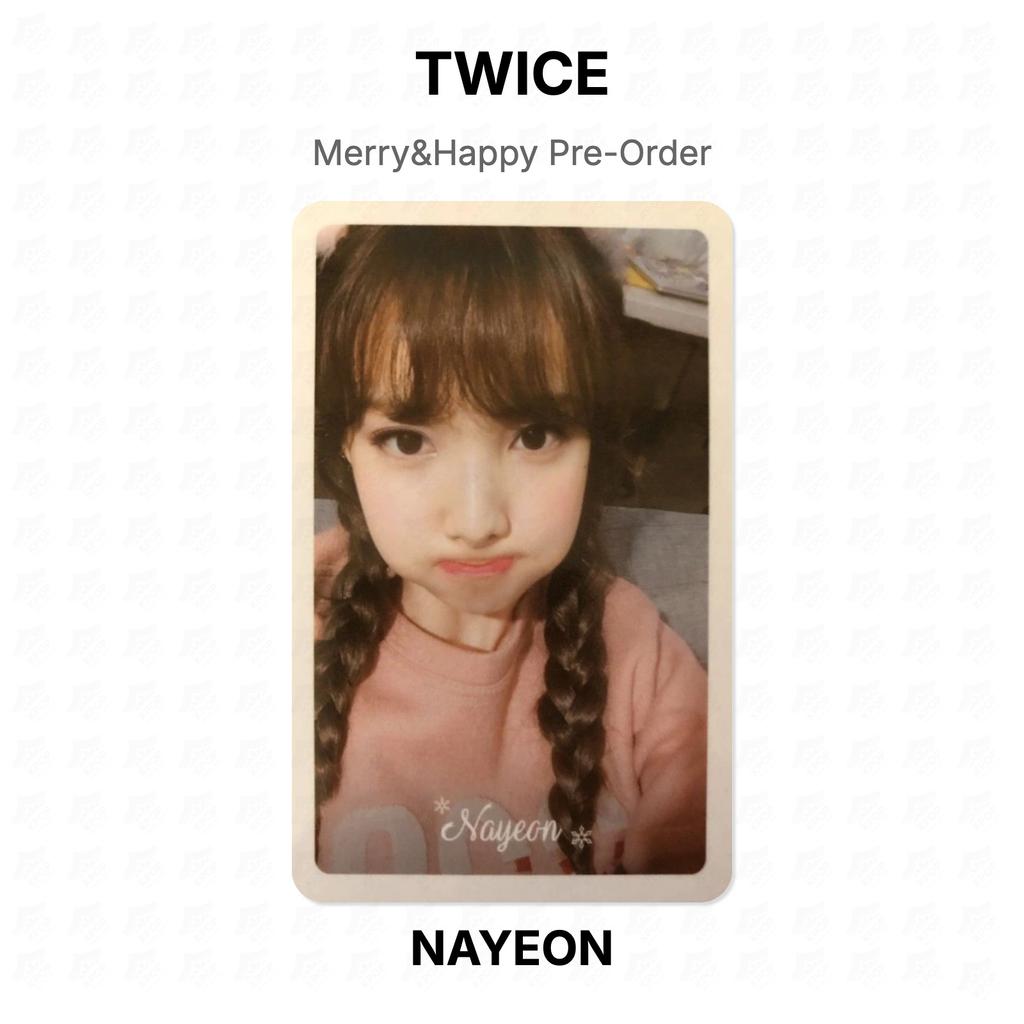 Twice Merry&Happy Предзаказ Официальная фотокарточка