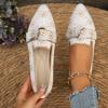 Fashion Women Flats Loafers Bowknot Pointed Toe Mesh Casual Shoes Comfort Walkers Ladies Light Lace Up Soft Sole Flats Zapatos De Mujer