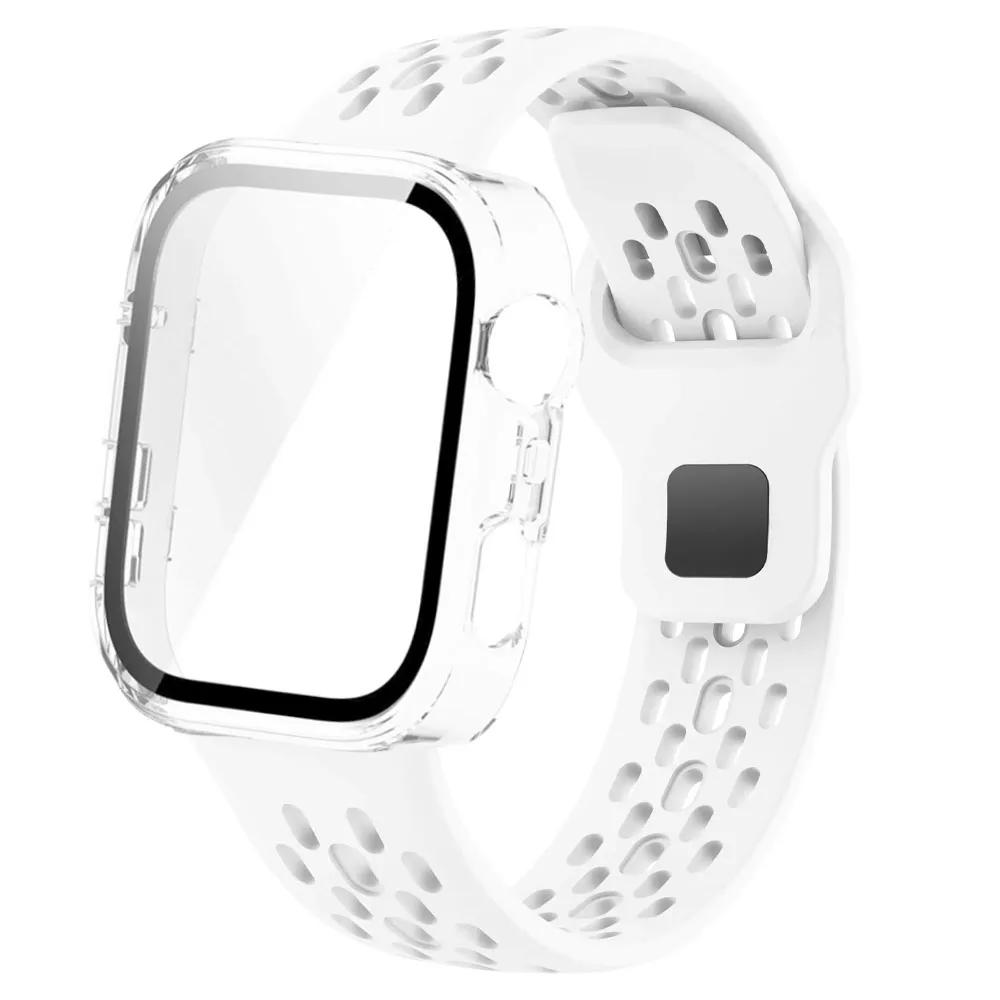 Чехол для ПК+Силиконовый ремешок Для Huawei Watch Fit 3 4 4 Pro Защитная крышка экрана Браслет Для Huawei Watch Fit 4 Pro Полный защитный корпус