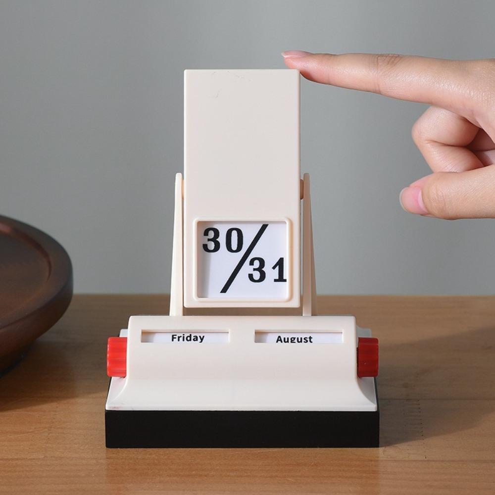 Ретро Вращающийся Календарь Свет Роскошный Вечный Календарь Креативный Настольный Календарь Отель