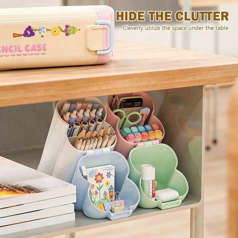 Desktop Storage Oblique Pen Holder Large Capacity Stationery Storage Box Pencil Case for Students