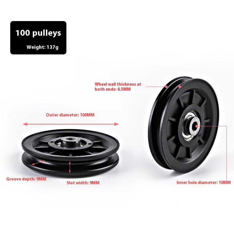 Универсальный тренажерный ролик 50-160 мм, нейлоновый ролик с подшипником, колесо ролика для троса, фитнес-оборудование