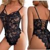 European & American Strappy Lace See-Through Open Crotch Backless Lingerie