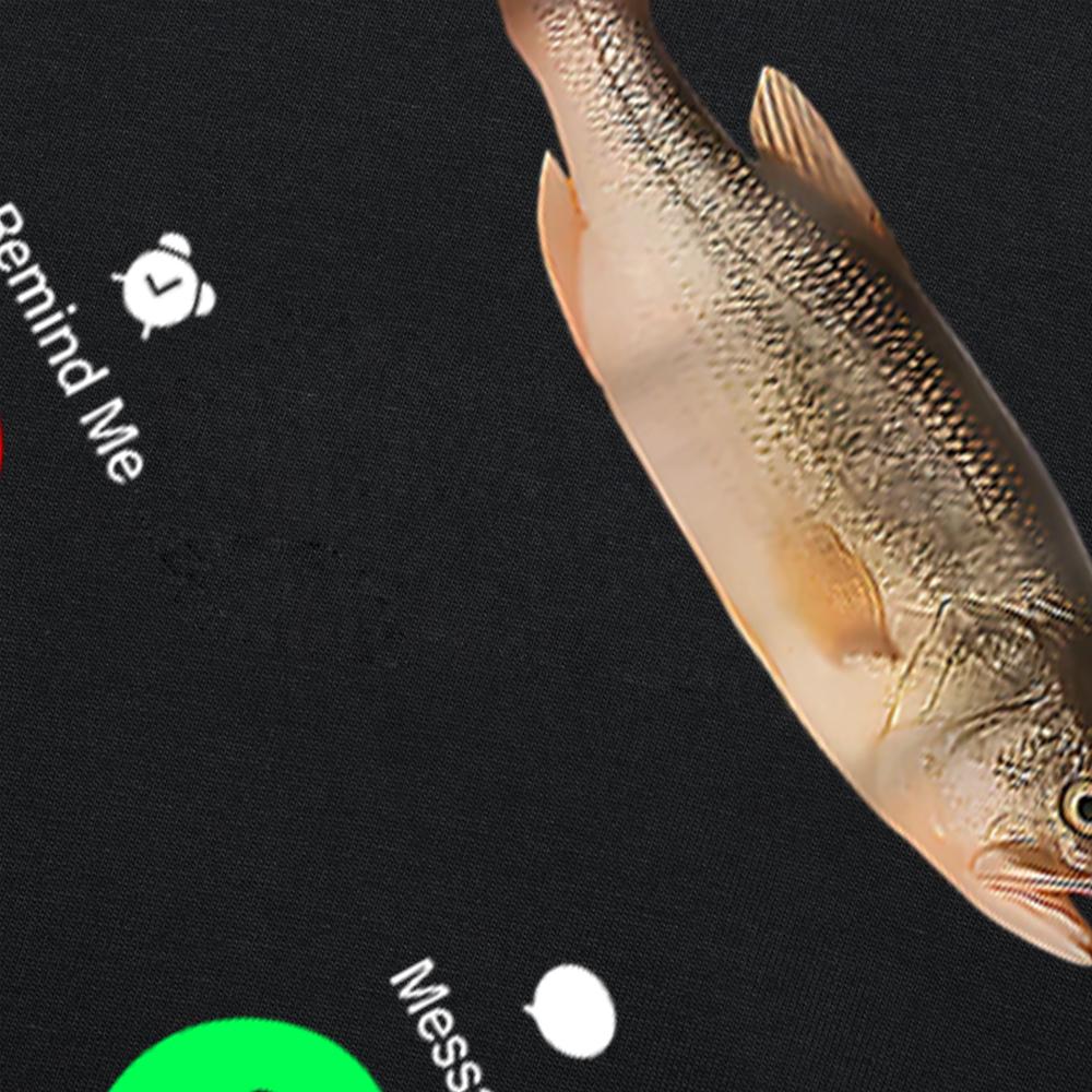 Funny Fih Call Call Me Back Fishing Graphic T-shirts Men Women's Fashion Casual Tshirt 100% Cotton Loose Oversized T Shirt