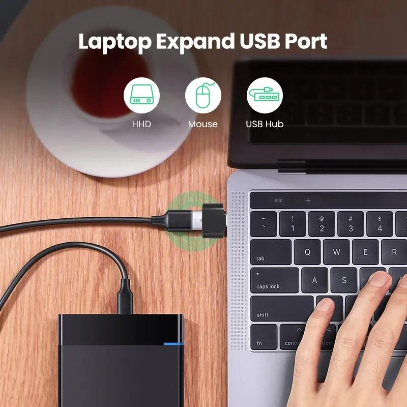 Адаптер типа C на USB 3.0 USB-C 3.1 мужской OTG A женский разъем данных для устройств MacBook Pro iPad Mini 6/Pro MacBook Air типа C