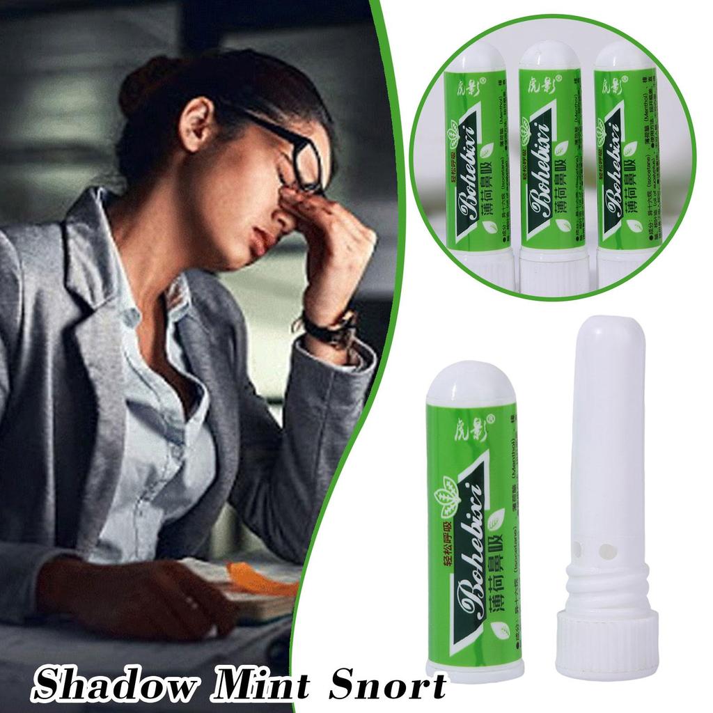 Nasal Inhaler Mint Essential Oil Refreshing Aromatherapy Oil Fatigue Rhinitis Cooling Inhaler R U5X3