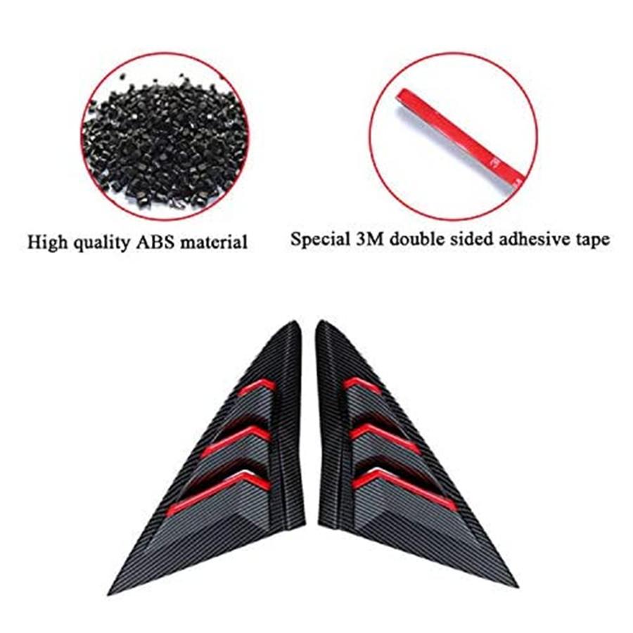 Боковая накладка на жалюзи вентиляционного окна для Honda Civic 2016-21 10-го поколения хэтчбек Type R