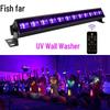 Purple UV LED Strip Lights: Sound-Activated Atmosphere Lighting for Halloween, Haunted Houses, and Stage Decor