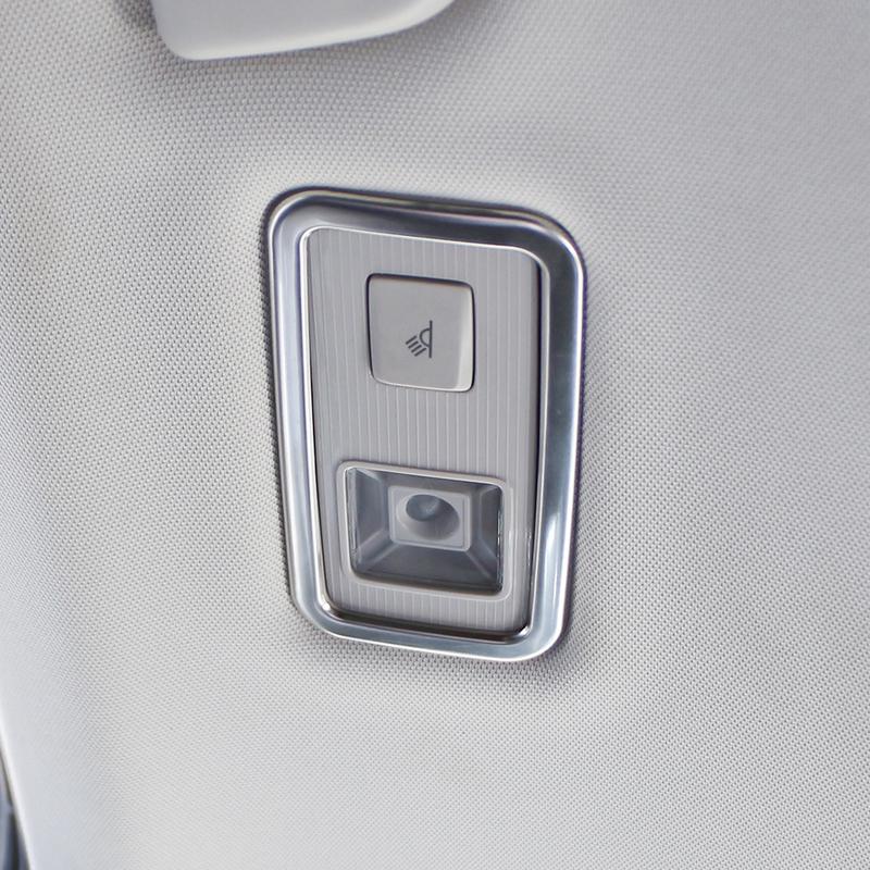 For Volkswagen VW T-Roc Troc 2018 - Rear Seat Reading Light Frame Back Roof Light Cove Sticker Car Styling Accessories